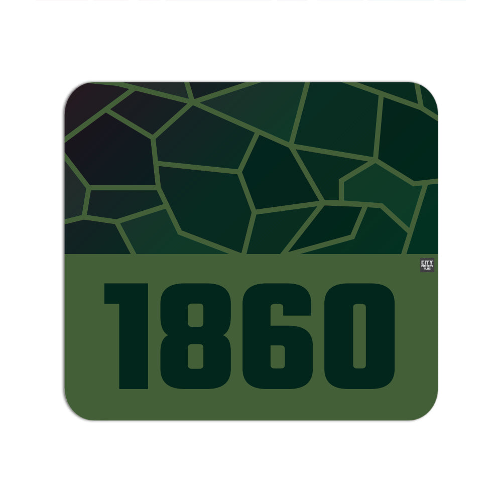 1860 Year Mouse pad (Olive Green)