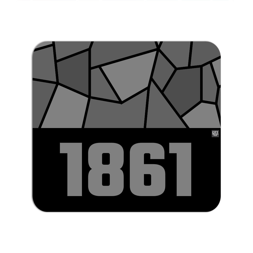 1861 Year Mouse pad (Black)