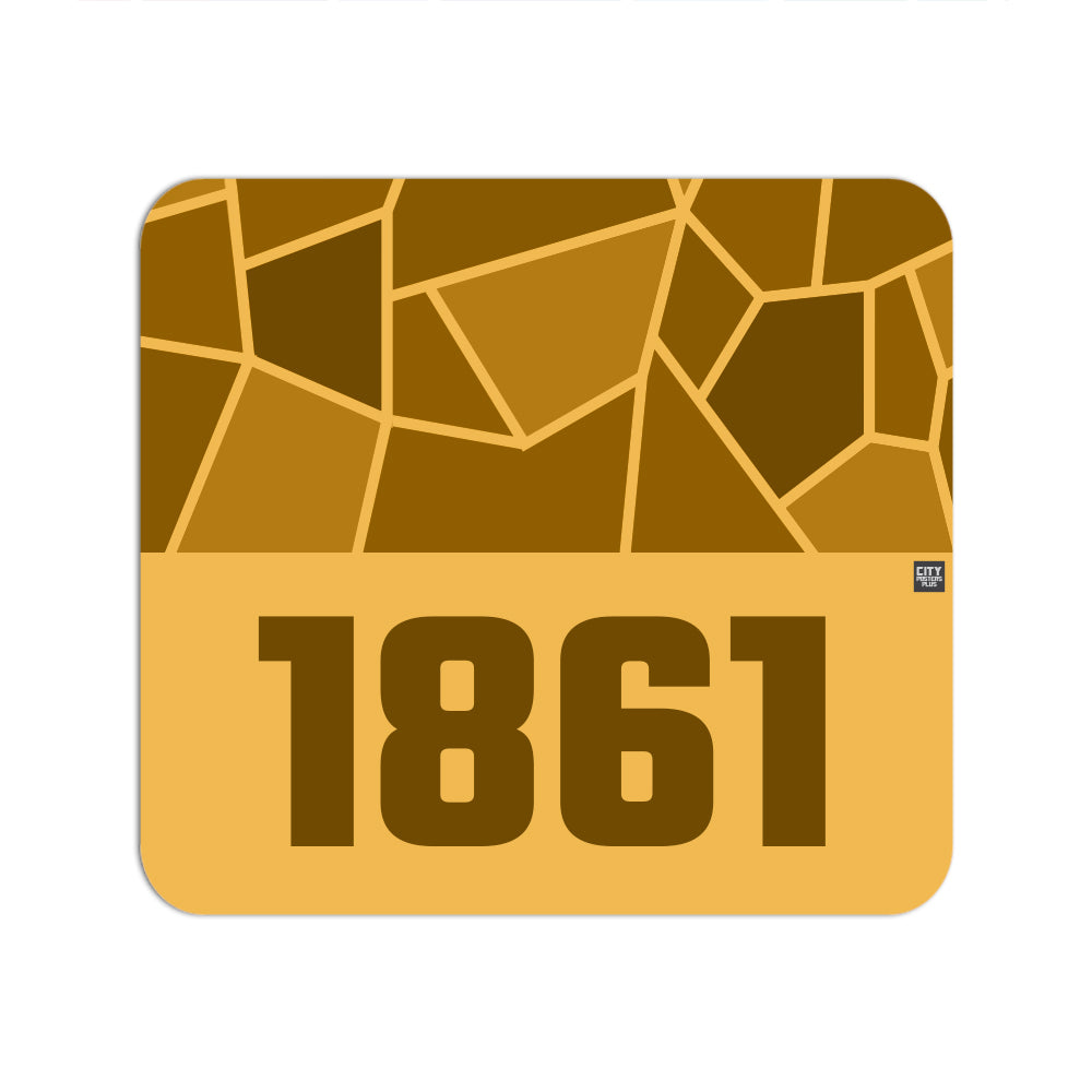 1861 Year Mouse pad (Golden Yellow)