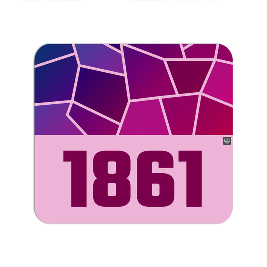 1861 Year Mouse pad (Light Pink)