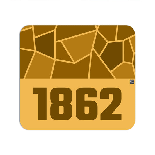 1862 Year Mouse pad (Golden Yellow)