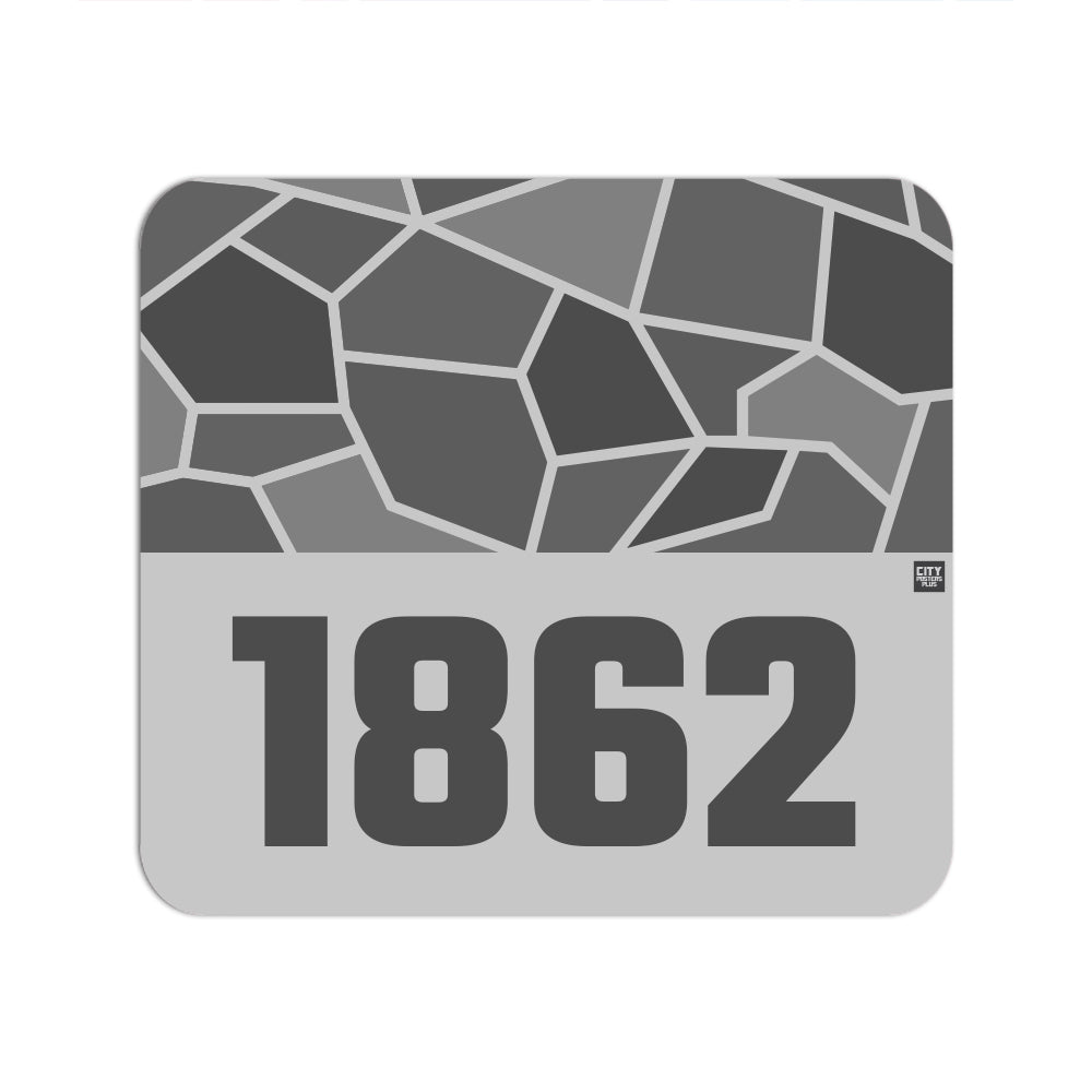 1862 Year Mouse pad (Melange Grey)