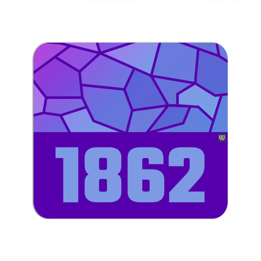 1862 Year Mouse pad (Purple)