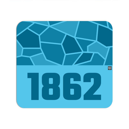 1862 Year Mouse pad (Sky Blue)