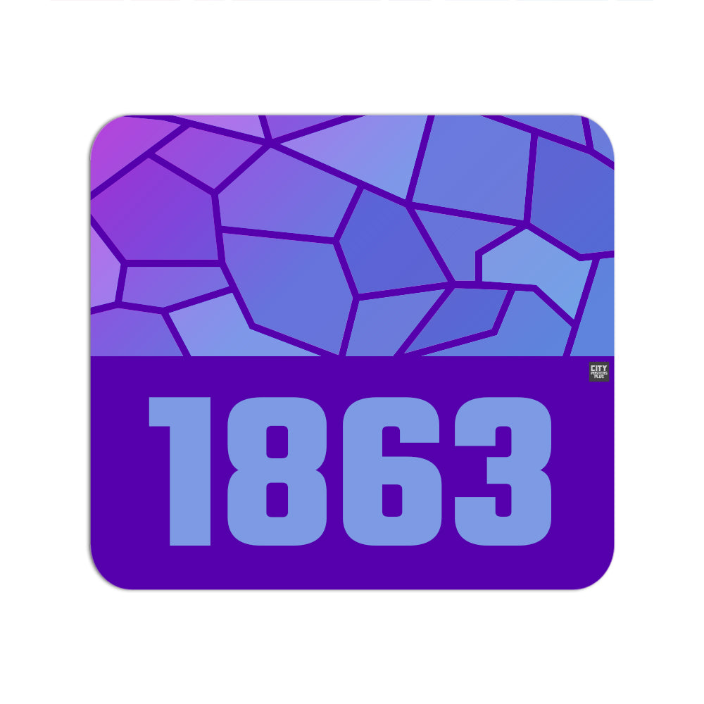 1863 Year Mouse pad (Purple)