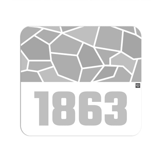 1863 Year Mouse pad (White)