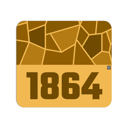 1864 Year Mouse pad (Golden Yellow)