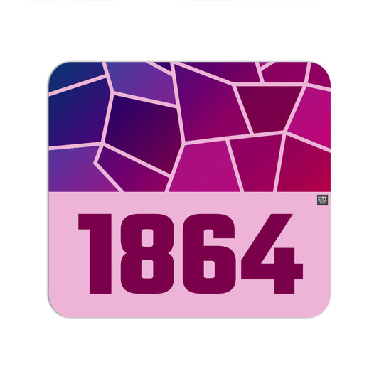 1864 Year Mouse pad (Light Pink)