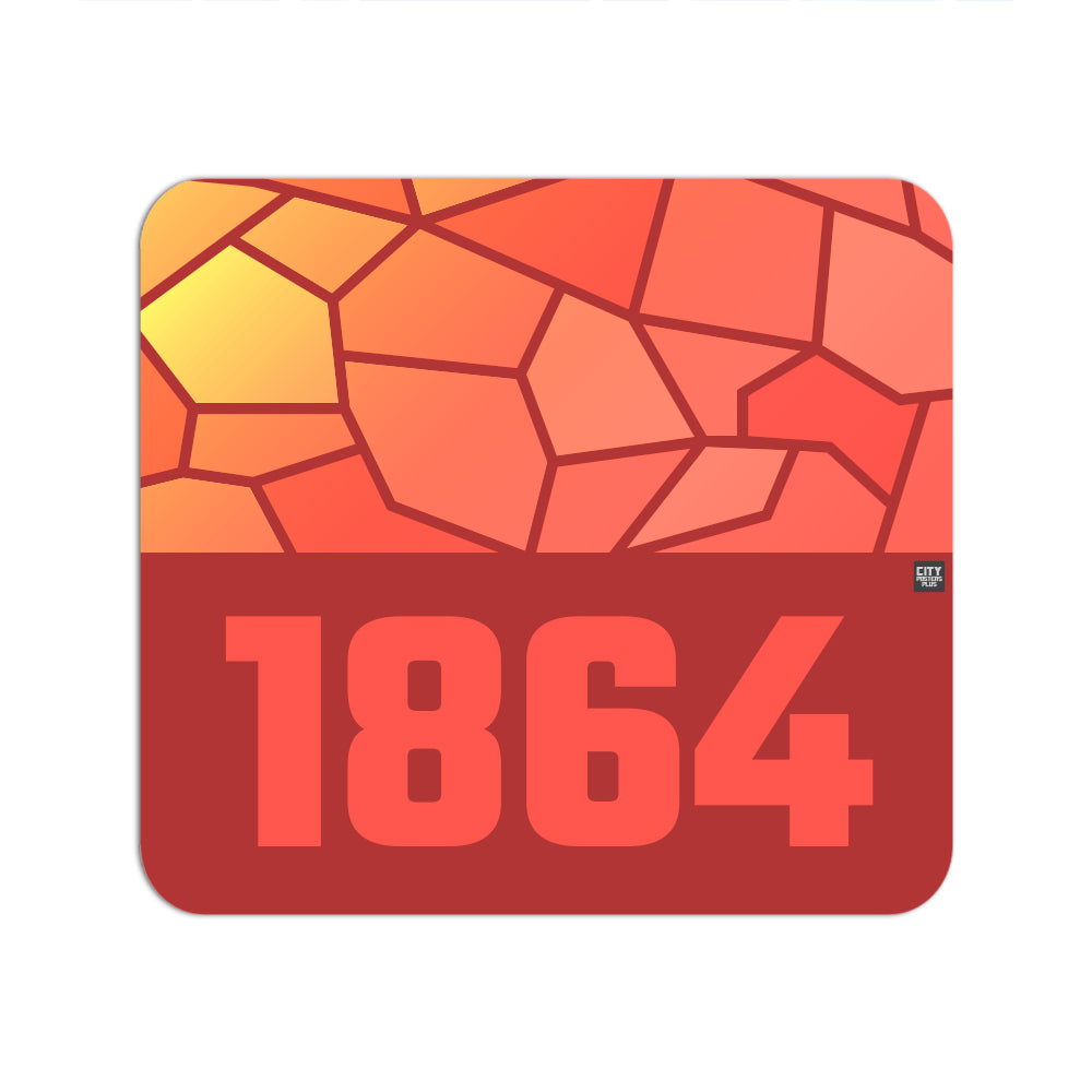 1864 Year Mouse pad (Red)