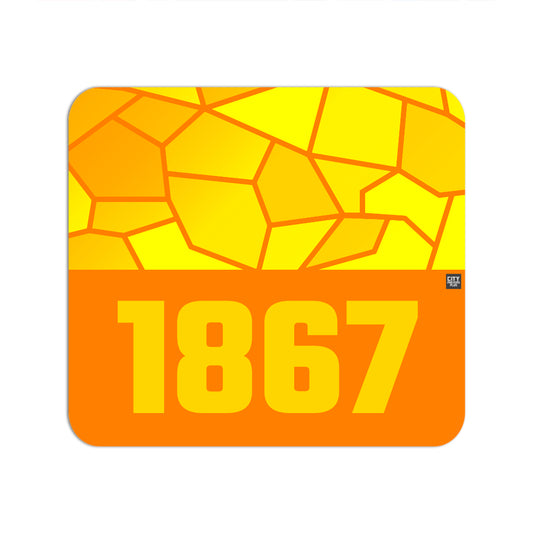 1867 Year Mouse pad (Orange)