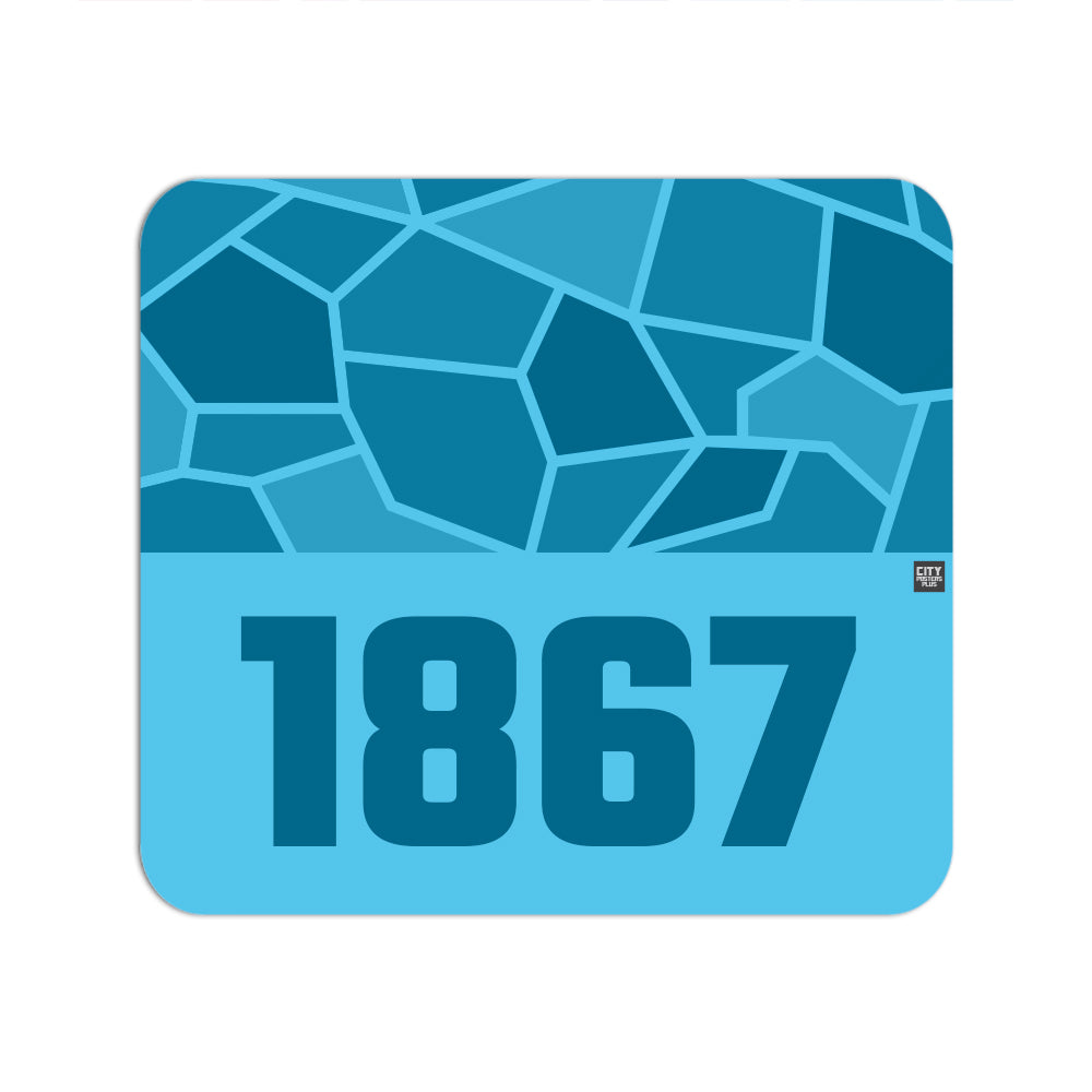 1867 Year Mouse pad (Sky Blue)