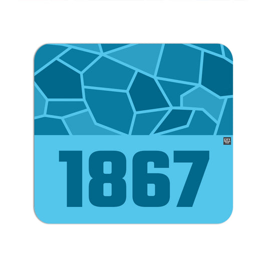 1867 Year Mouse pad (Sky Blue)