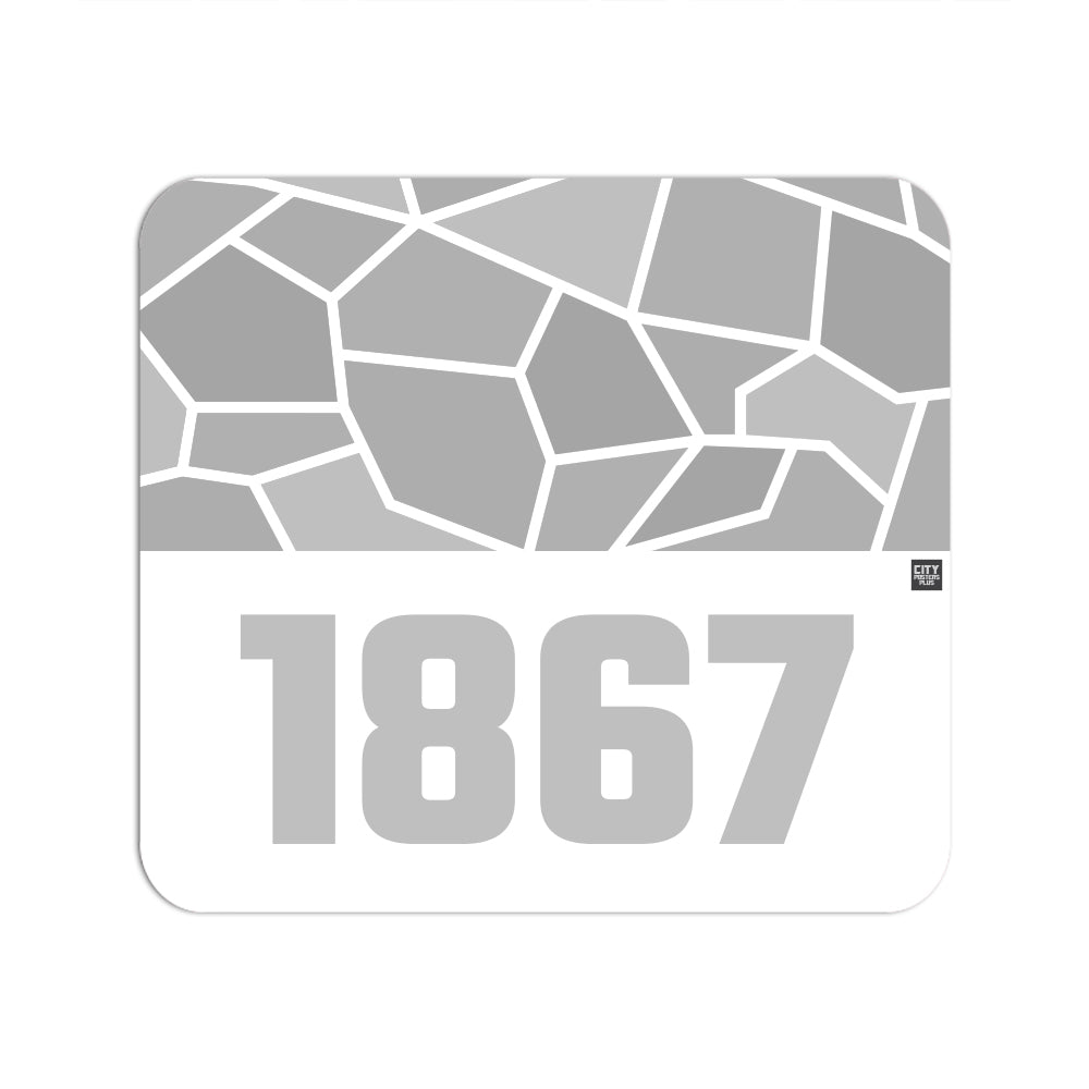 1867 Year Mouse pad (White)