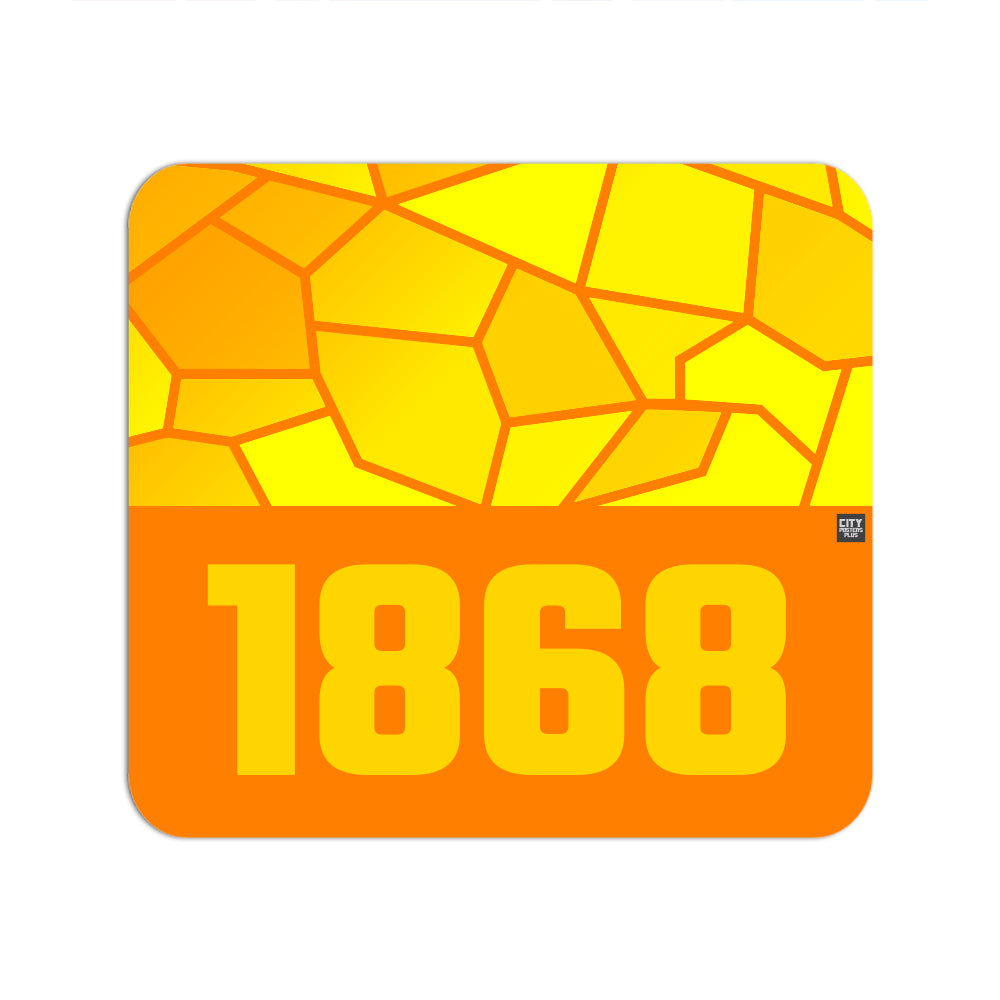 1868 Year Mouse pad (Orange)