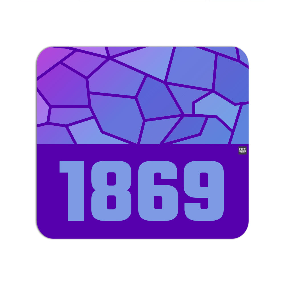 1869 Year Mouse pad (Purple)