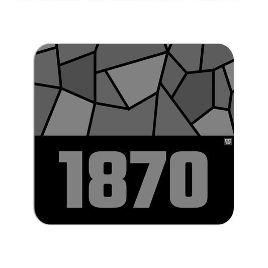 1870 Year Mouse pad (Black)