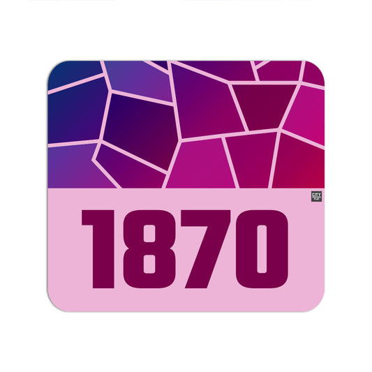 1870 Year Mouse pad (Light Pink)