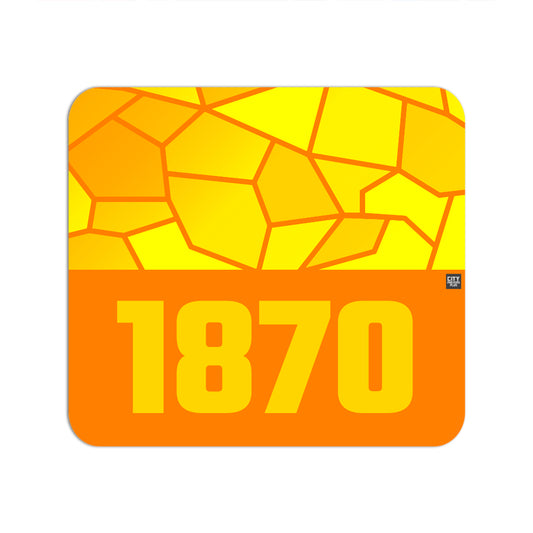 1870 Year Mouse pad (Orange)