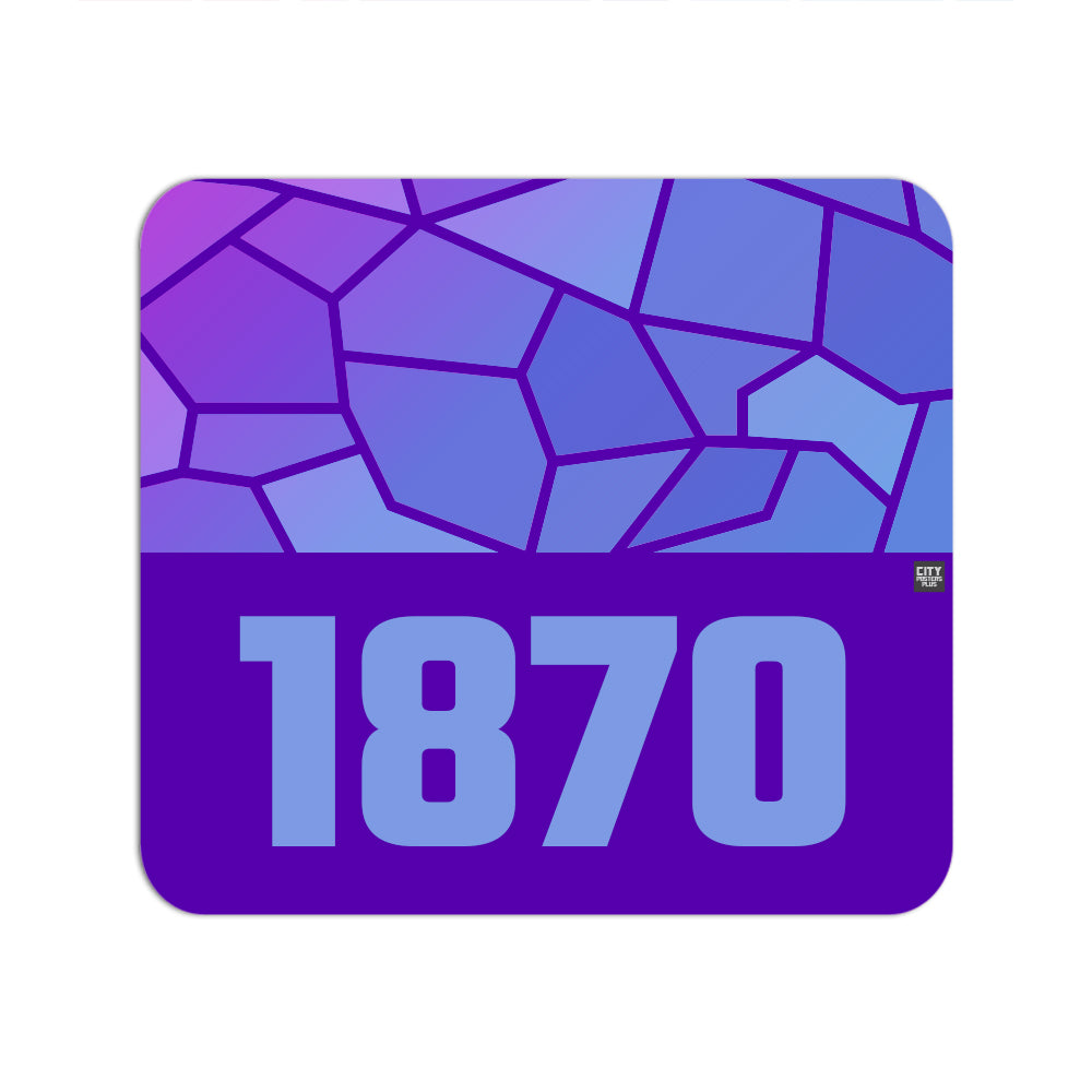 1870 Year Mouse pad (Purple)