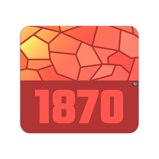 1870 Year Mouse pad (Red)