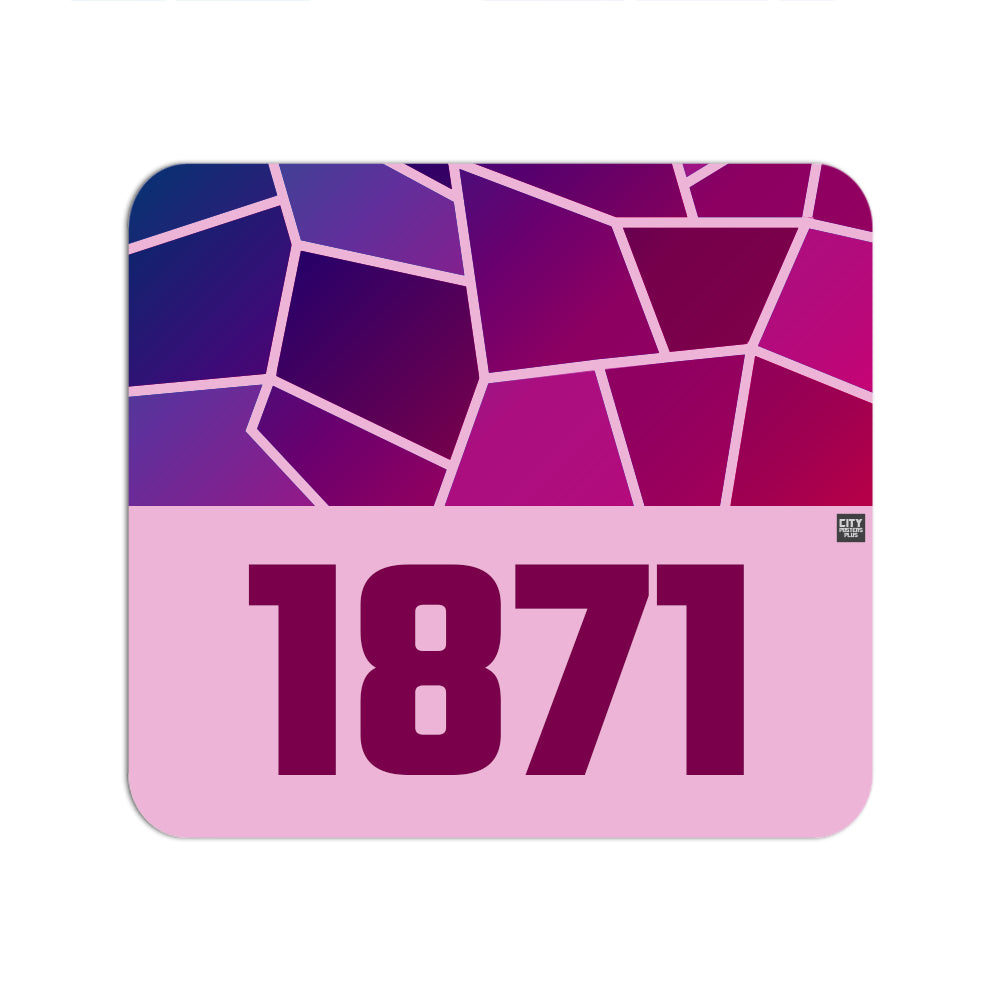 1871 Year Mouse pad (Light Pink)