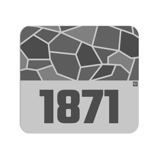 1871 Year Mouse pad (Melange Grey)