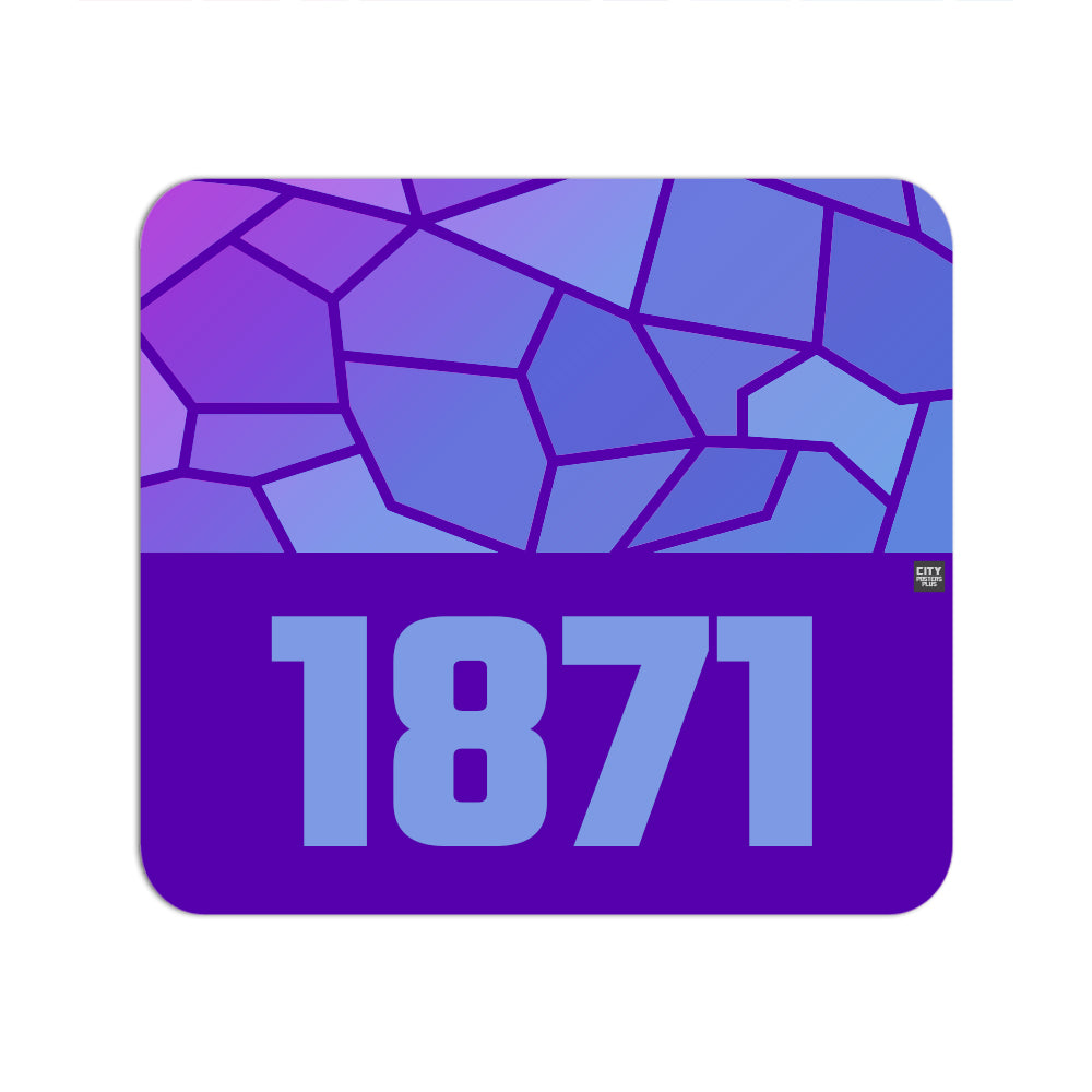 1871 Year Mouse pad (Purple)