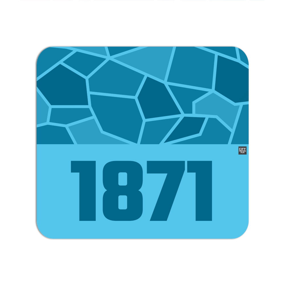 1871 Year Mouse pad (Sky Blue)