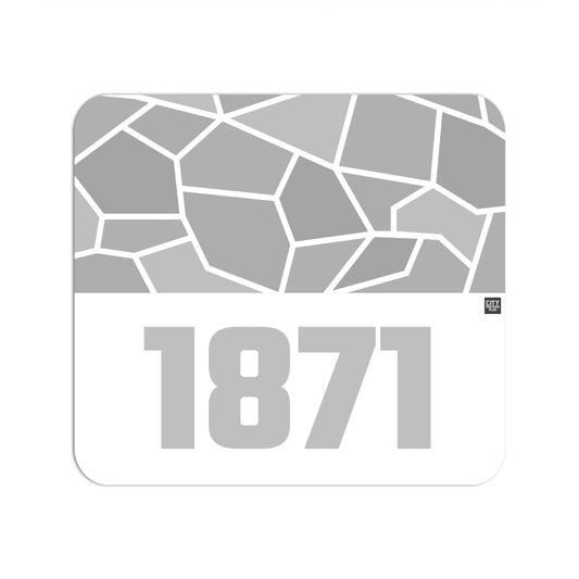 1871 Year Mouse pad (White)