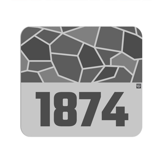 1874 Year Mouse pad (Melange Grey)