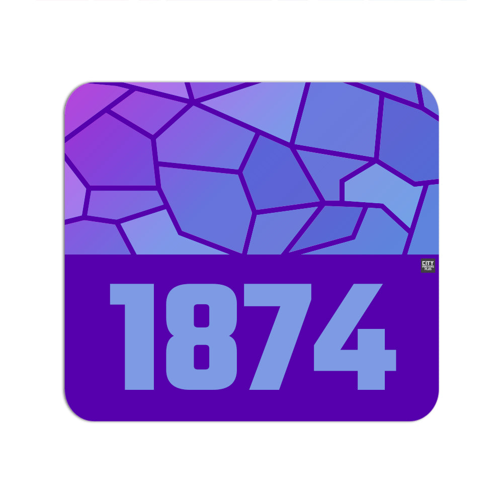 1874 Year Mouse pad (Purple)