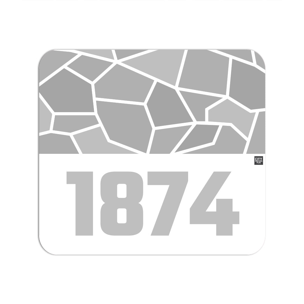 1874 Year Mouse pad (White)