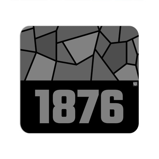 1876 Year Mouse pad (Black)