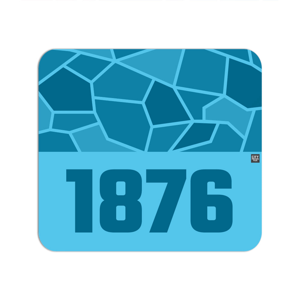 1876 Year Mouse pad (Sky Blue)