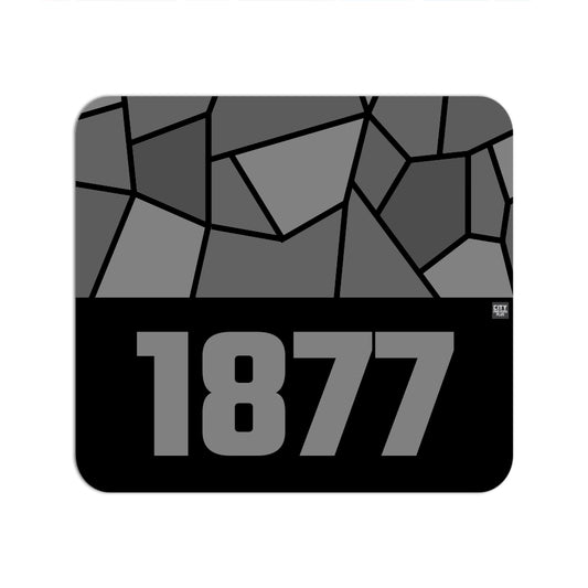 1877 Year Mouse pad (Black)