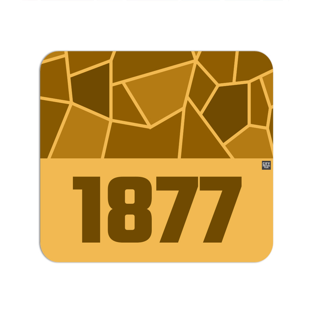 1877 Year Mouse pad (Golden Yellow)