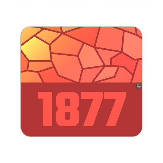 1877 Year Mouse pad (Red)