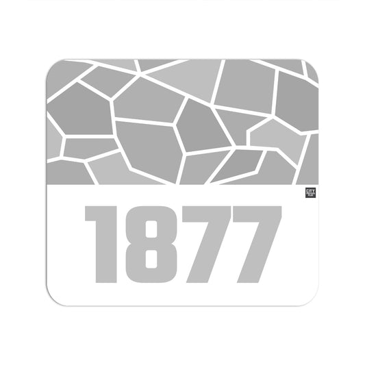 1877 Year Mouse pad (White)