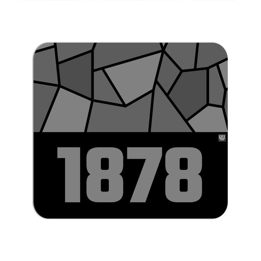 1878 Year Mouse pad (Black)