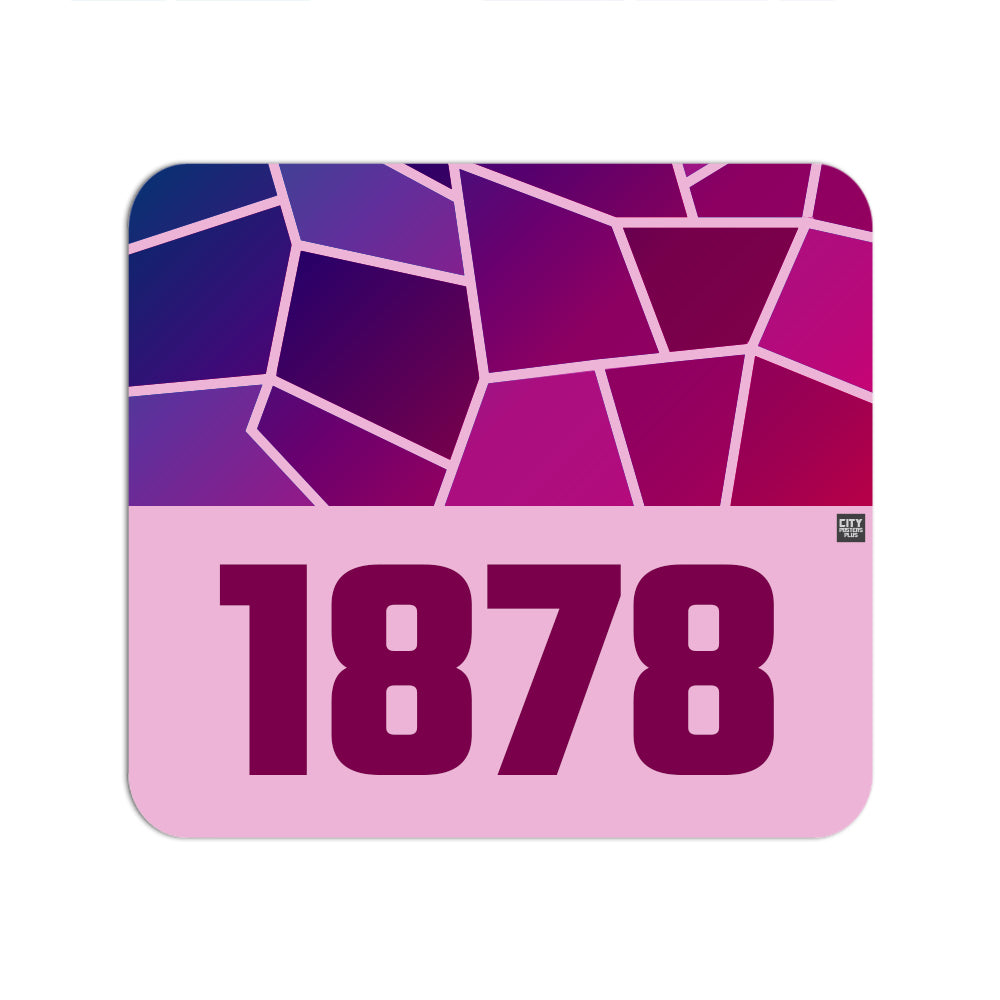 1878 Year Mouse pad (Light Pink)