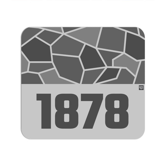 1878 Year Mouse pad (Melange Grey)