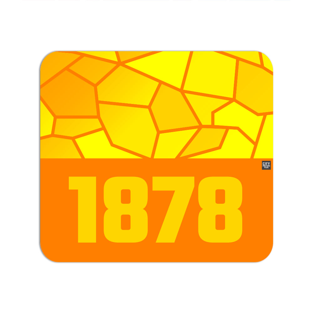 1878 Year Mouse pad (Orange)