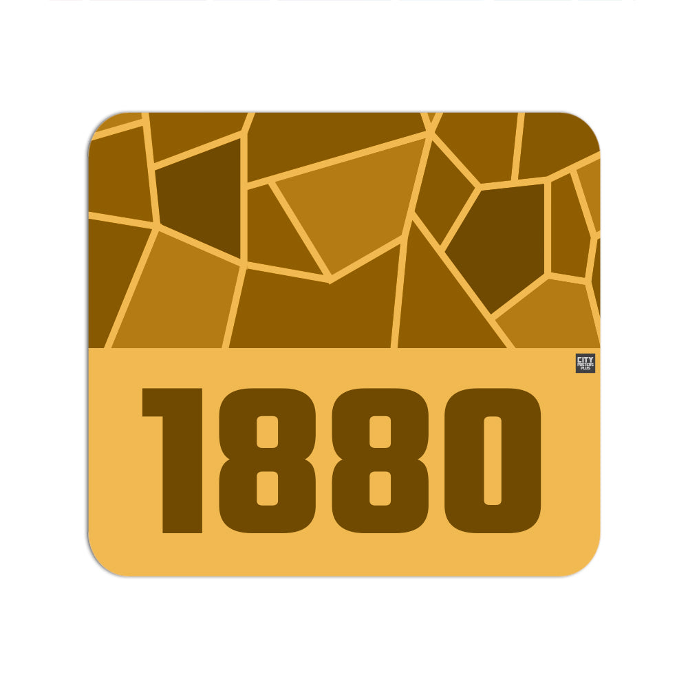 1880 Year Mouse pad (Golden Yellow)