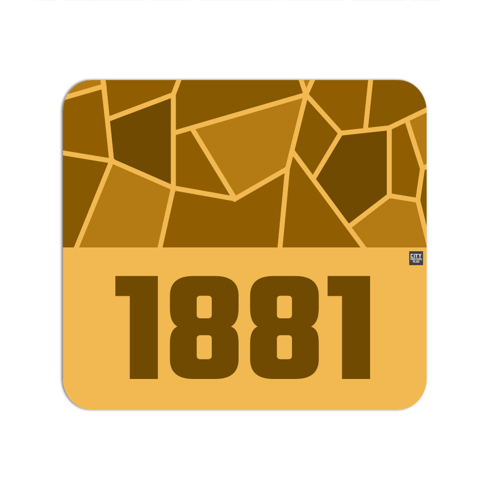 1881 Year Mouse pad (Golden Yellow)