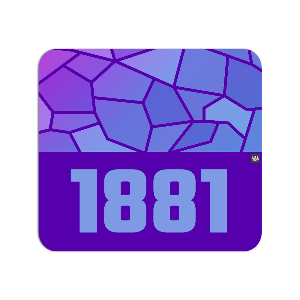 1881 Year Mouse pad (Purple)