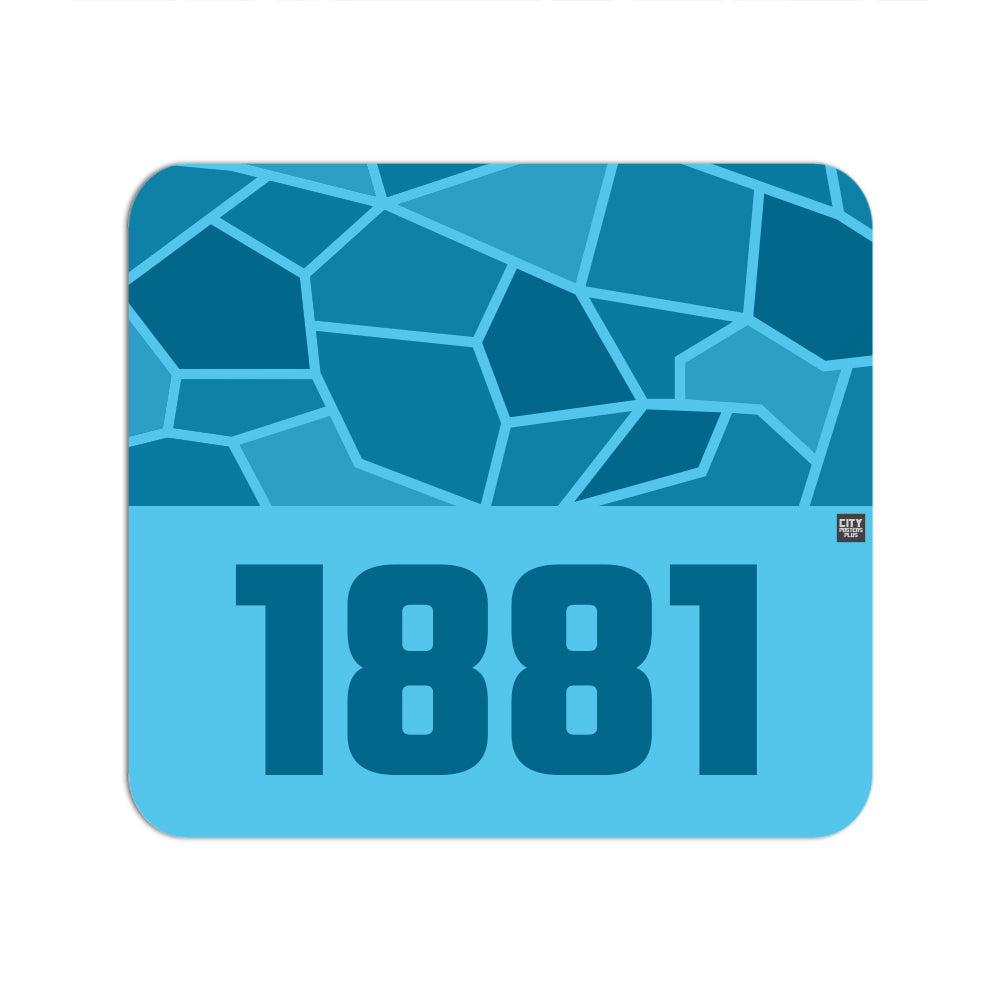 1881 Year Mouse pad (Sky Blue)