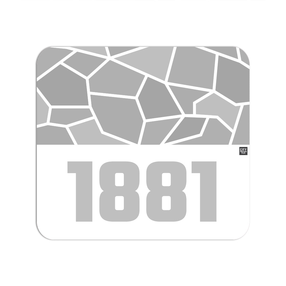 1881 Year Mouse pad (White)