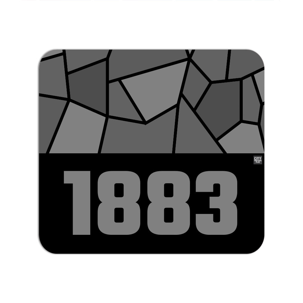 1883 Year Mouse pad (Black)