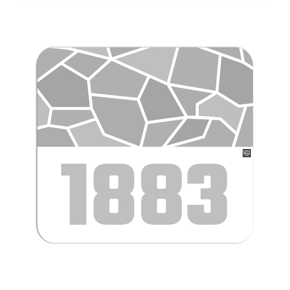 1883 Year Mouse pad (White)