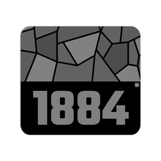 1884 Year Mouse pad (Black)